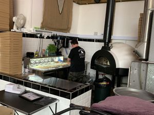 Pizza oven   at Whitby Brewery in Whitby