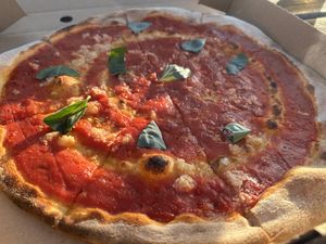 Marinara pizza   at Whitby Brewery in Whitby