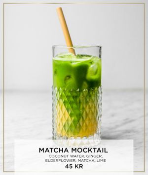 Matcha Mocktail at Matcha Bar in Copenhagen
