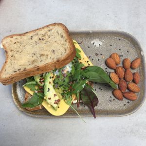 Signature sandwich  at Matcha Bar in Copenhagen