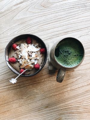 Chocolate bowl at Matcha Bar in Copenhagen