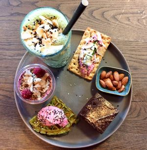 Brunch plate  at Matcha Bar in Copenhagen