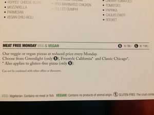 Reduced prices on Mondays  at Peppes Pizza in Geilo