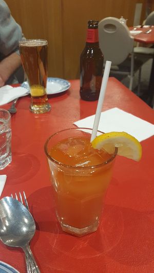 Boo Boo's Special mocktail & Carlton Draught at House of Khong in Bendigo