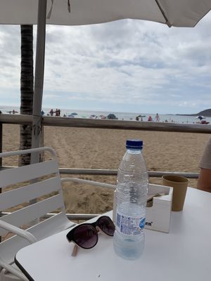View from the table  at Raffocaccia in Gran Canaria
