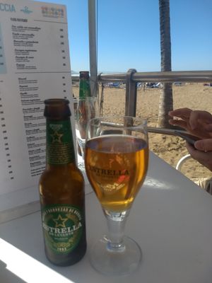 Lovely view from the outside tables at Raffocaccia in Gran Canaria