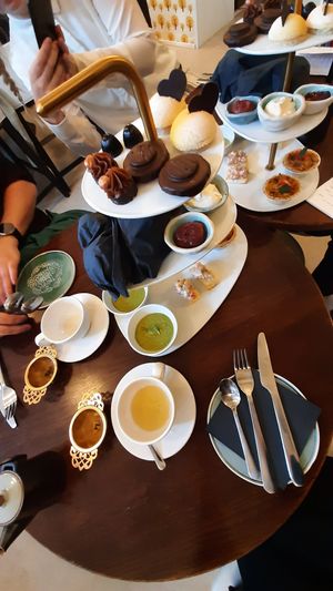 Afternoon tea on a Sunday at Green Praline in Farsta