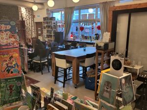 The cafe at Green Praline in Farsta