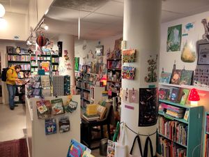 Bookstore at Green Praline in Farsta