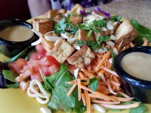 secret Asian man salad at Cafe Yumm in Corvallis