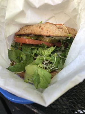 Nut burger  at Sunflower Drive-In in Fair Oaks