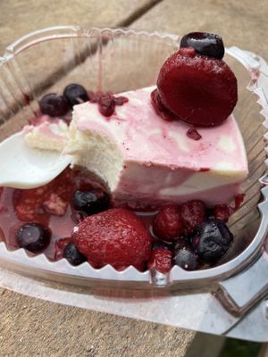 Vegan cheesecake  at Sunflower Drive-In in Fair Oaks