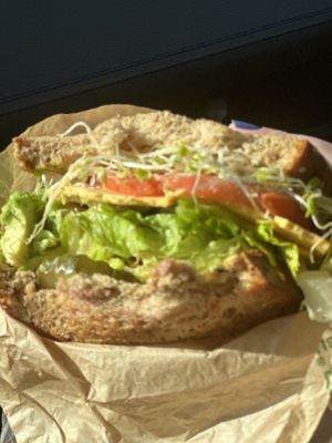 Avocado sando vegan   at Sunflower Drive-In in Fair Oaks