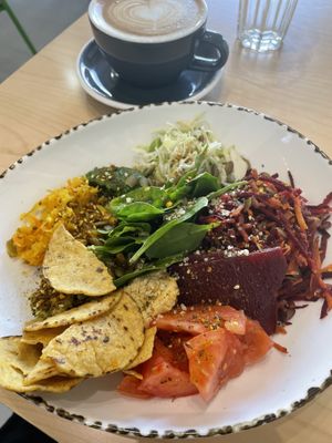 Today’s Buddha bowl  at Herb + Olive  in Blenheim