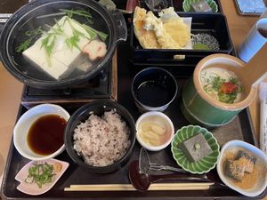   at Saga Tofu Ine (Main Branch) 嵯峨とうふ 稲 本店 in Kyoto