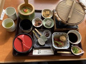 Vegan set   at Saga Tofu Ine (Main Branch) 嵯峨とうふ 稲 本店 in Kyoto