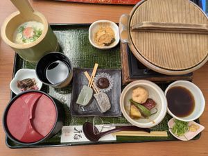 Vegan/vegetarian set at Saga Tofu Ine (Main Branch) 嵯峨とうふ 稲 本店 in Kyoto