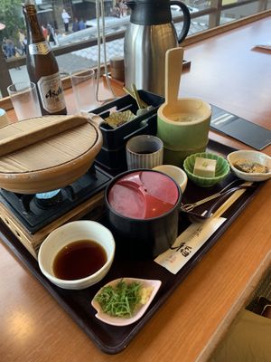 Vegan set at Saga Tofu Ine (Main Branch) 嵯峨とうふ 稲 本店 in Kyoto