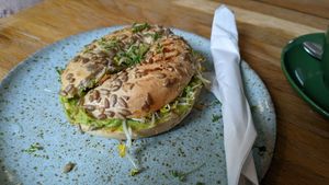 Vegan Avocado Bagel at MOHO'S in Hamburg