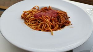 Spaghetti napolitana at Palette in Torremolinos