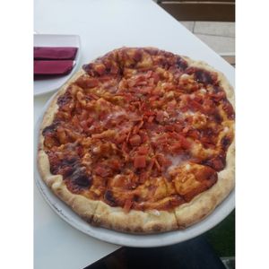 Veggie BBQ Pizza. #Veganuary at Palette in Torremolinos