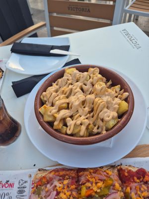 Patatas bravas at Palette in Torremolinos