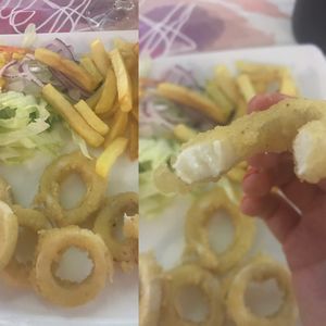 Vegan squid starter at Palette in Torremolinos