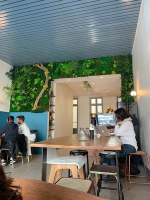 interior at Why Not Us Coffee in Marseille