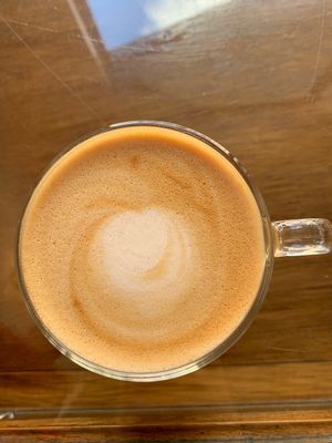 latte peanut butter  at Why Not Us Coffee in Marseille