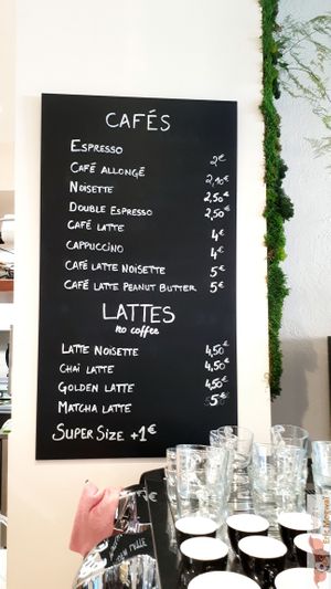 Coffee menu at Why Not Us Coffee in Marseille