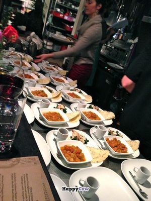 The delectible assembly line, ready to be served at Sutra in Seattle