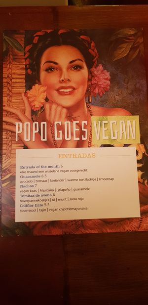 Vegan menu at Popocatepetl Nijmegen, real good food! at Popocatepetl in Nijmegen