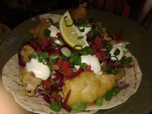 Vegan fish tacos at Popocatepetl in Nijmegen
