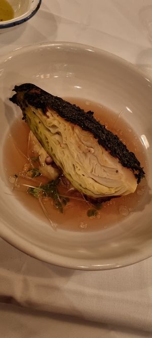 Roasted cabbage at FREA in Berlin