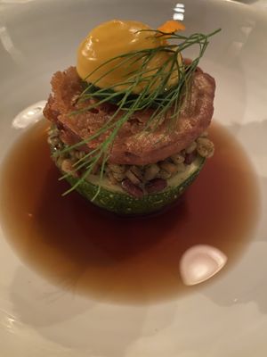 Zucchini- a standout dish  at FREA in Berlin