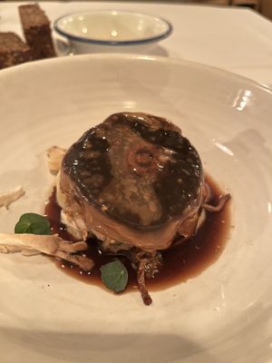 Mushroom tartare with mushroom dashi  at FREA in Berlin