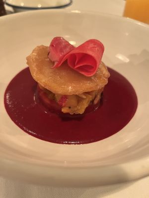 Beetroot mole and pumpkin  at FREA in Berlin