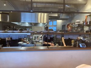 FREA’s open kitchen - shout out to an amazing team of cooks! 🙌🏼  at FREA in Berlin