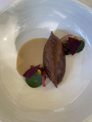 Kakao empanada with mushrooms   at FREA in Berlin