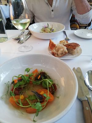 Panzanella and ceviche at FREA in Berlin