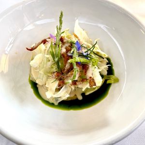 King Oyster Mushroom Ceviche with Fennel and Sea Vegetables   at FREA in Berlin