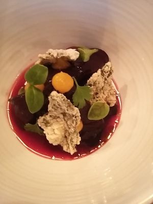 Beetroot starter (a bit meh) at FREA in Berlin