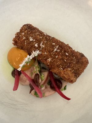 Eggplant croquette, chili mayo —recommend  at FREA in Berlin