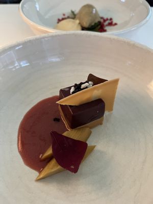 Black rice cheesecake   at FREA in Berlin