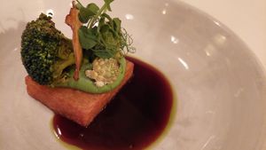 Gnocchi  roasted with greens at FREA in Berlin