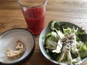 Side salad at FREA in Berlin