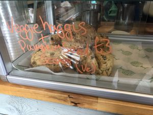 Veggie haggis scone!  at No1 Peebles Road in Innerleithen