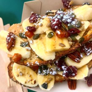 Banana nut toast at No1 Peebles Road in Innerleithen