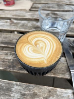Oat milk flat white  at No1 Peebles Road in Innerleithen