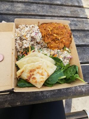 Yum yum at Nalinis Wholesome Streetfood in Bondi Beach